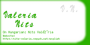 valeria nits business card